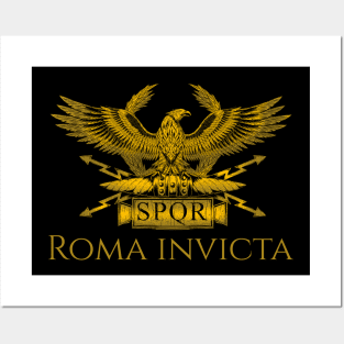 History Of Ancient Rome SPQR Roman Eagle Roma Invicta Posters and Art